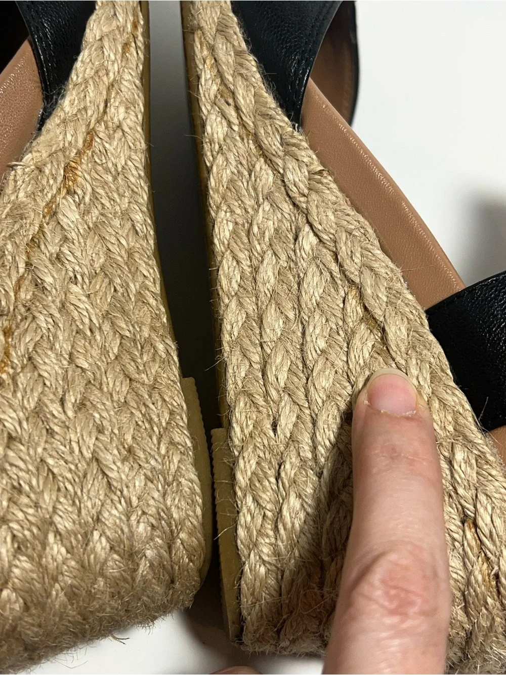 Vionic Black Ankle-Strap Espadrille Wedges size 8